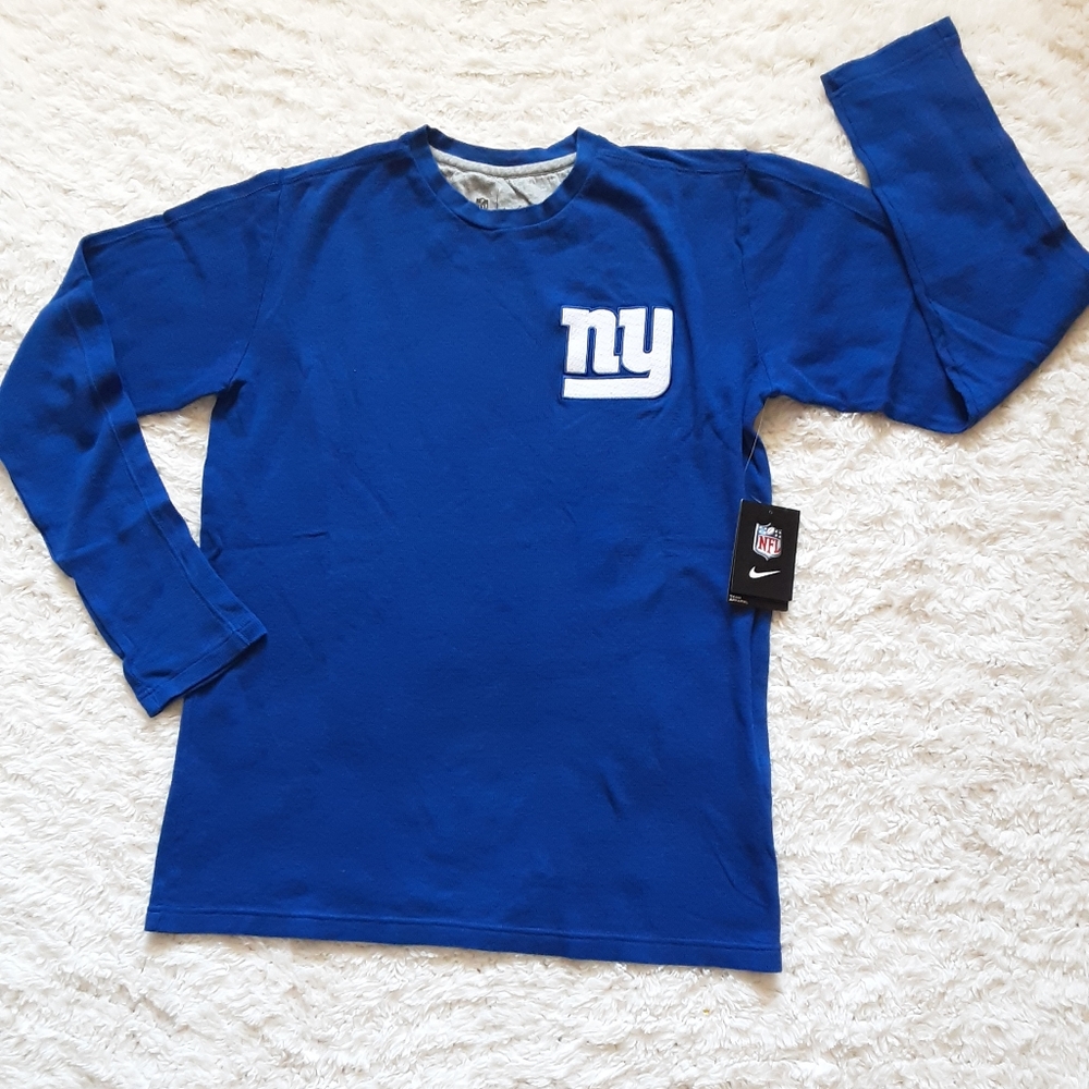 NIKE MEN'S FOOTBALL NEW YORK GIANTS LONG SLEEVE SHIRT NWT